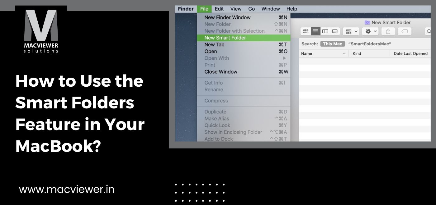 Smart Folders Feature in Your MacBook