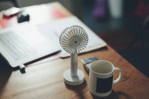 photo of white mug on table